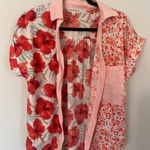 Davi & Dani Floral Button up shirt